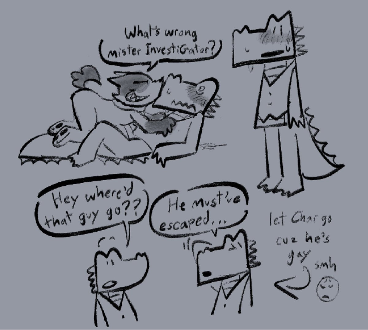 Gay people letting criminals run loose