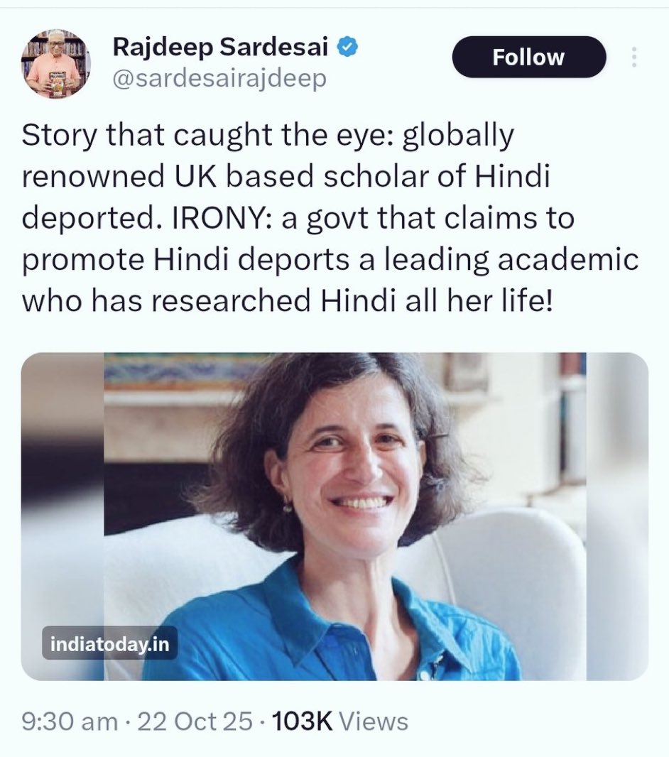 BesuraTaansane's tweet image. Rule of Thumb : If this dalal has spoken in her favour, it means she works against India’s interests