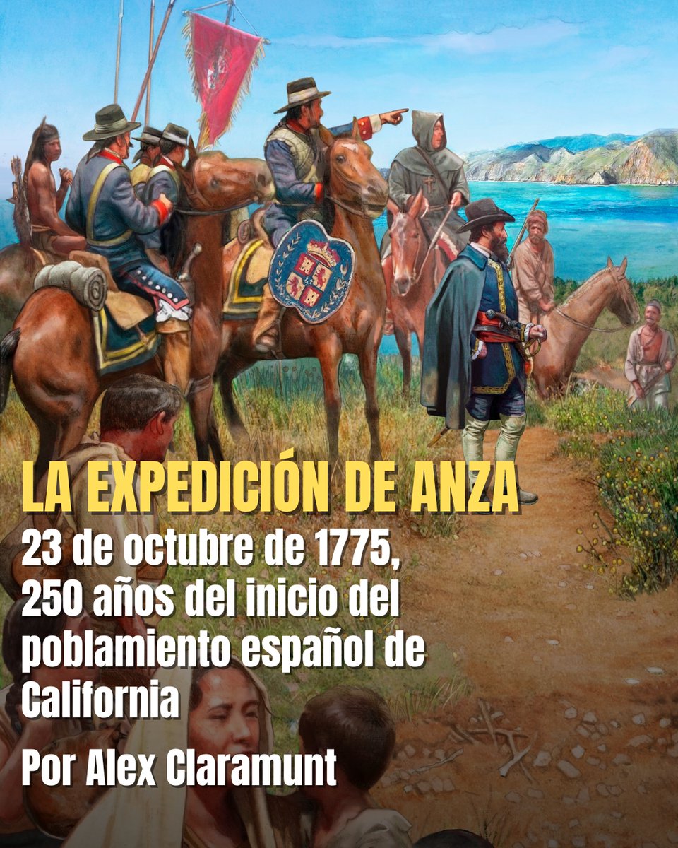 El 23 de octubre de 1775, hoy hace 250 años, parte la primera expedición pobladora española a California. <a href="/MestreClaramunt/">Àlex Claramunt</a>, director de Desperta Ferro Historia Moderna, sigue sus pasos a través de los diarios de su líder, Juan Bautista de Anza, y del padre Pedro Font.