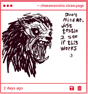 CheeseRaviolii's tweet image. i sent this to myself like more than 4 days ago i did not know strawpage was this slow. good to know it works eventually though i guess??