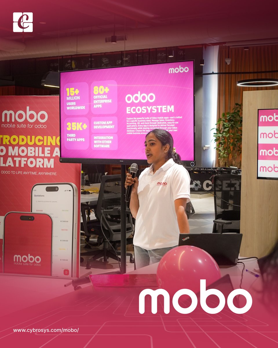 Cybrosys's tweet image. We proudly unveil Mobo’s first set of products.

Empowering businesses with the ultimate open-source Odoo mobile platform!