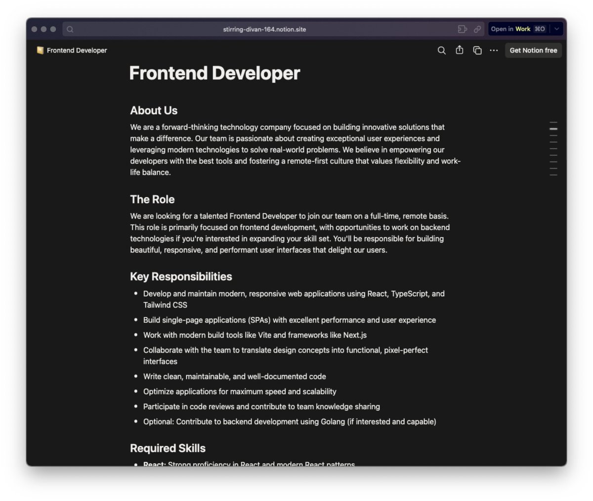 anindyadeeps's tweet image. My friend is looking for frontend interns, if anyone is interested you can fill the form here stirring-divan-164.notion.site/Frontend-Devel…