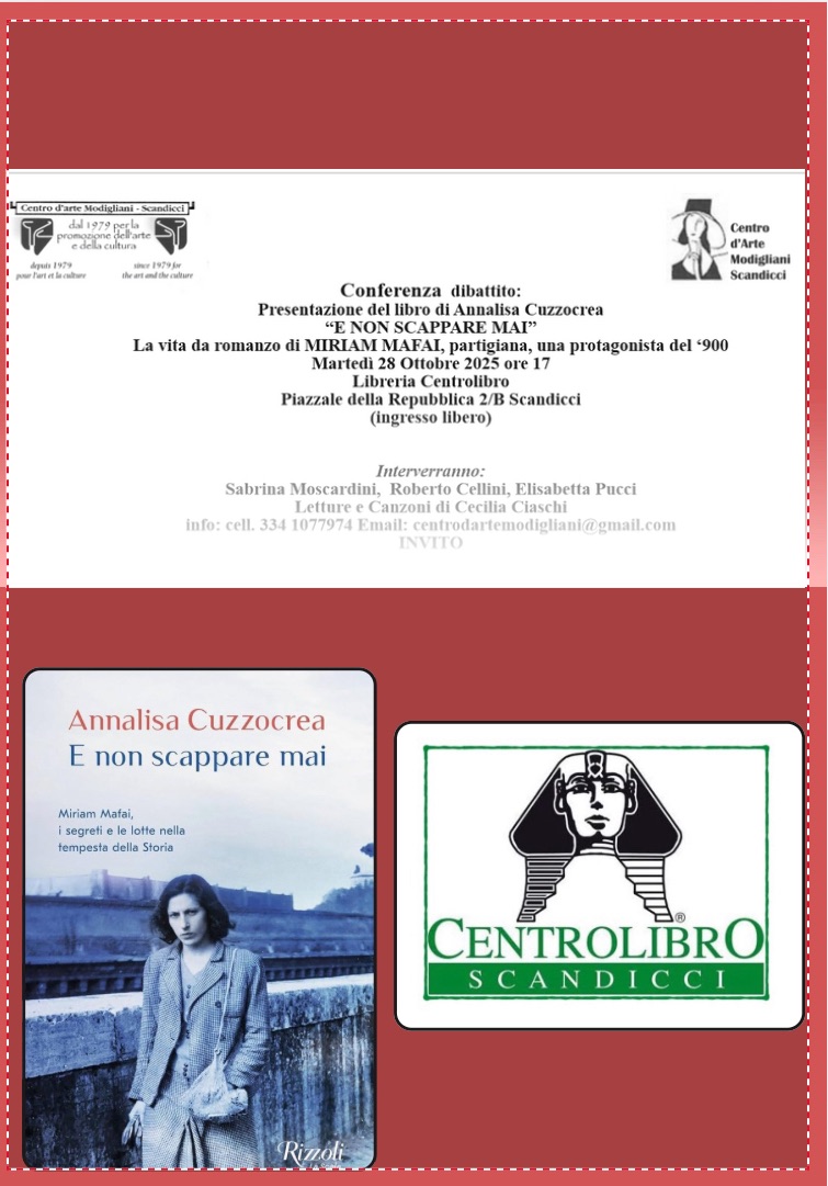 cecisplendor67's tweet photo. Vi aspetto martedì 28 ottobre per la presentazione del libro: "E non scappare mai" di Annalisa Cuzzocrea 
Al "Centrolibro Scandicci" #annalisacuzzocrea #miriammafai #libertafemminile #ceciliaciaschi https://t.co/hdmuxfDAzI
