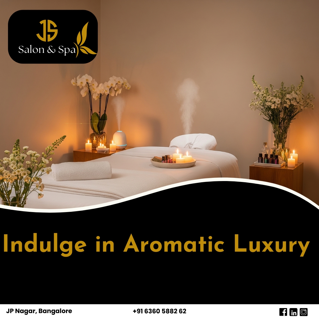 JSsalonSpa86968's tweet photo. Indulge in Aromatic Luxury
#JSSalonAndSpa #SpaInJPNagar #AromaTherapyMassage #BodyMassageNearMe #RelaxRefreshRejuvenate https://t.co/n0PEaLiHlE