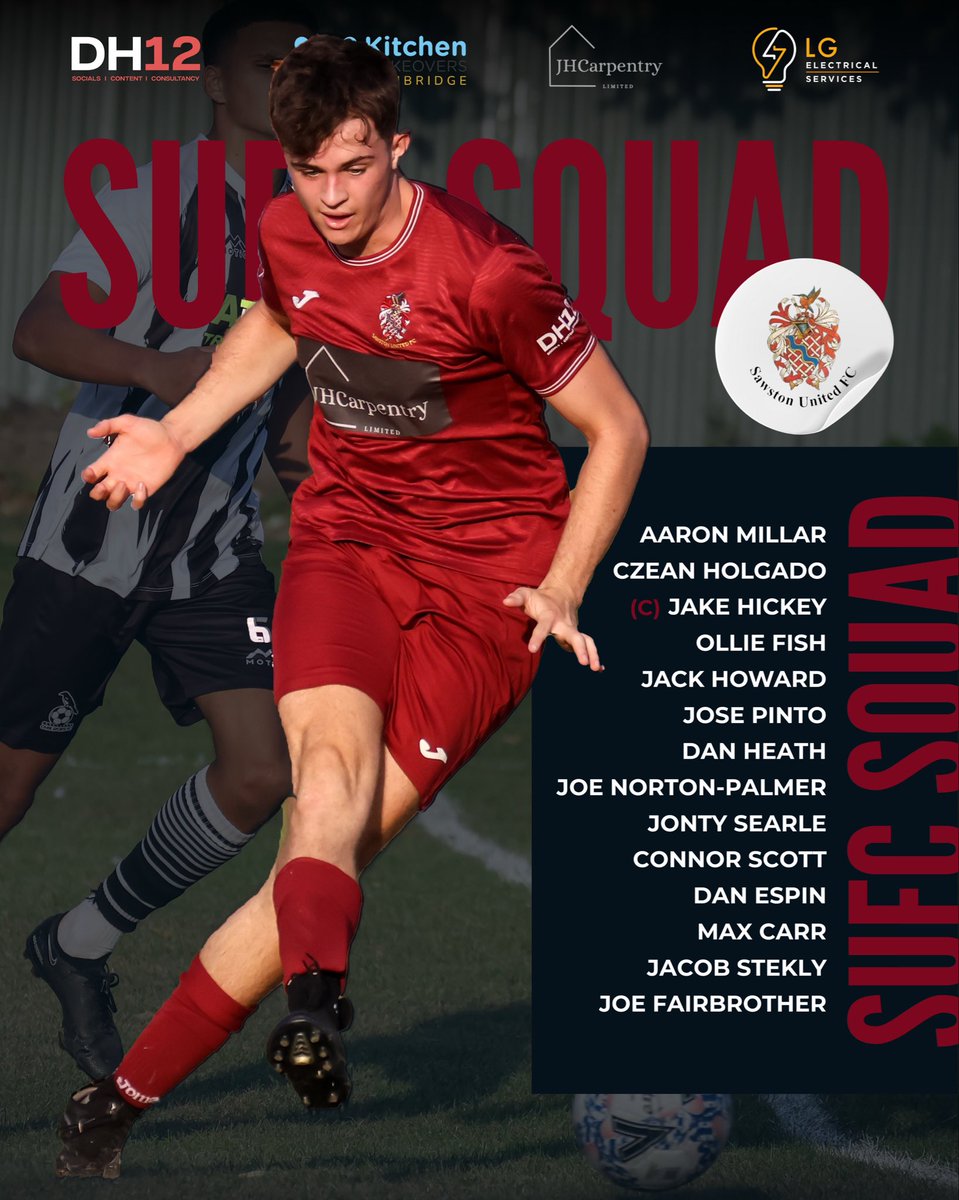 League football for the First team on Saturday as they face <a href="/HistonFC/">Histon Football Club</a> Reserves.  Welcome back to Dan Espin who returns to the club 😍 #SUFC #SawstonUnitedFC #Football