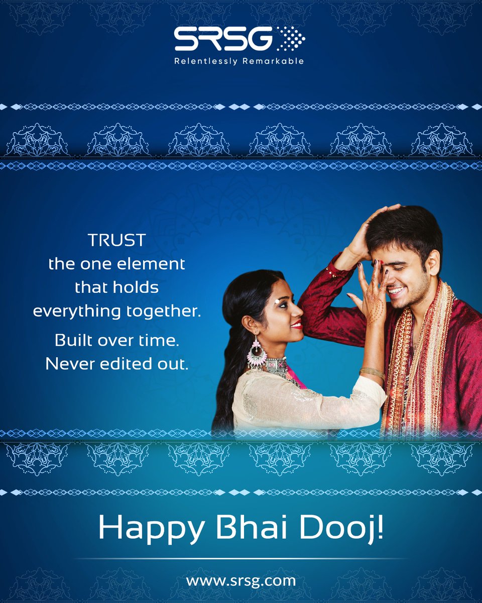 In media or in life — trust is what holds everything together. Built over time, never edited out. ❤️

Happy #BhaiDooj!

📞 +91-11-49508100 | 🌐 srsg.com
...

#SRSG #Trust #HappyBhaiDooj