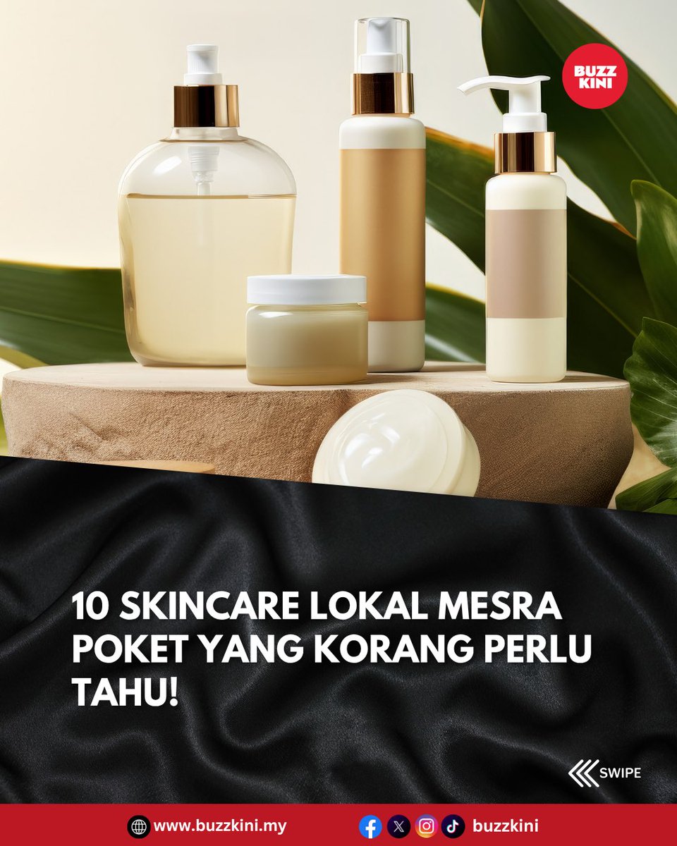 BuzzKini's tweet image. Siapa cakap perlu berbelanja besar untuk kelihatan cantik? Untuk industri skincare dan makeup kan kita ada lokal produk yang harganya mesra poket tapi terbukti keberkesanannya! 🤩

@thepastelsshop
@cosmoderm
@clefbeautyofficial
@skinmade.official
@zarzoubeautyhq
@dherbsholdingshq…