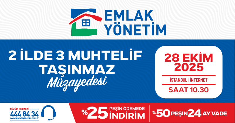 📢 2 İlde 3 Muhtelif Arsa Müzayedesi

2 ilde yer alan 3 muhtelif arsa, 28 Ekim 2025 saat 10.30’da müzayede yöntemiyle satışa sunuluyor.

💰 %50 peşin, 24 ay vade imkânı
💸 Peşin ödemede %25 indirim avantajı
📍 Salon: İstanbul
💻 Online katılım imkânı bulunmaktadır.
Detaylı bilgi