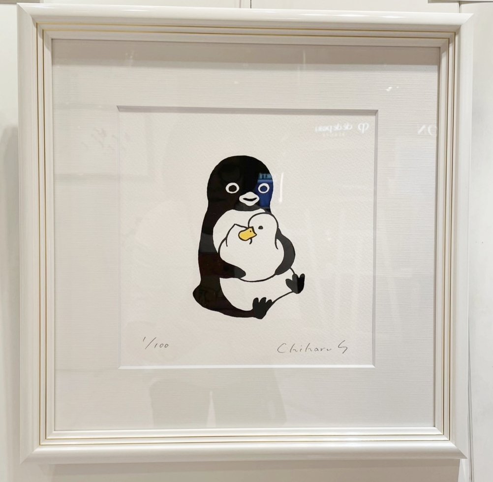 公式】坂崎千春 版画展 高松三越〈ペンギン喫茶〉ときめきホットケーキ