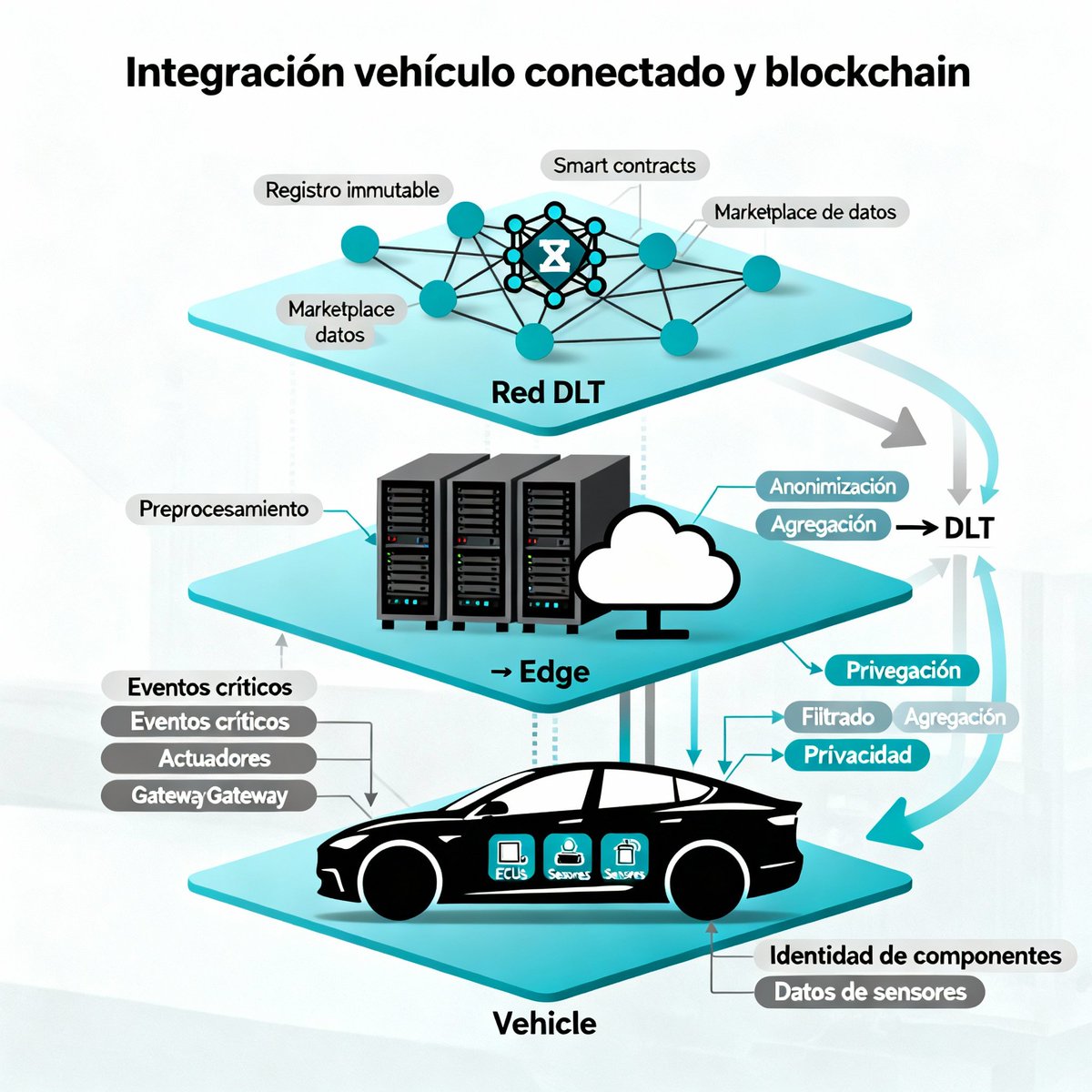 CardanianTech's tweet image. ¿Y si combinamos vehículo conectado y blockchain?
Imagina: identidad y atestación de cada componente, trazabilidad de software (SBOM), registro inmutable de eventos críticos (forensics) y hasta marketplaces de datos vehiculares con permisos claros.
Eso sí, para que funcione de…