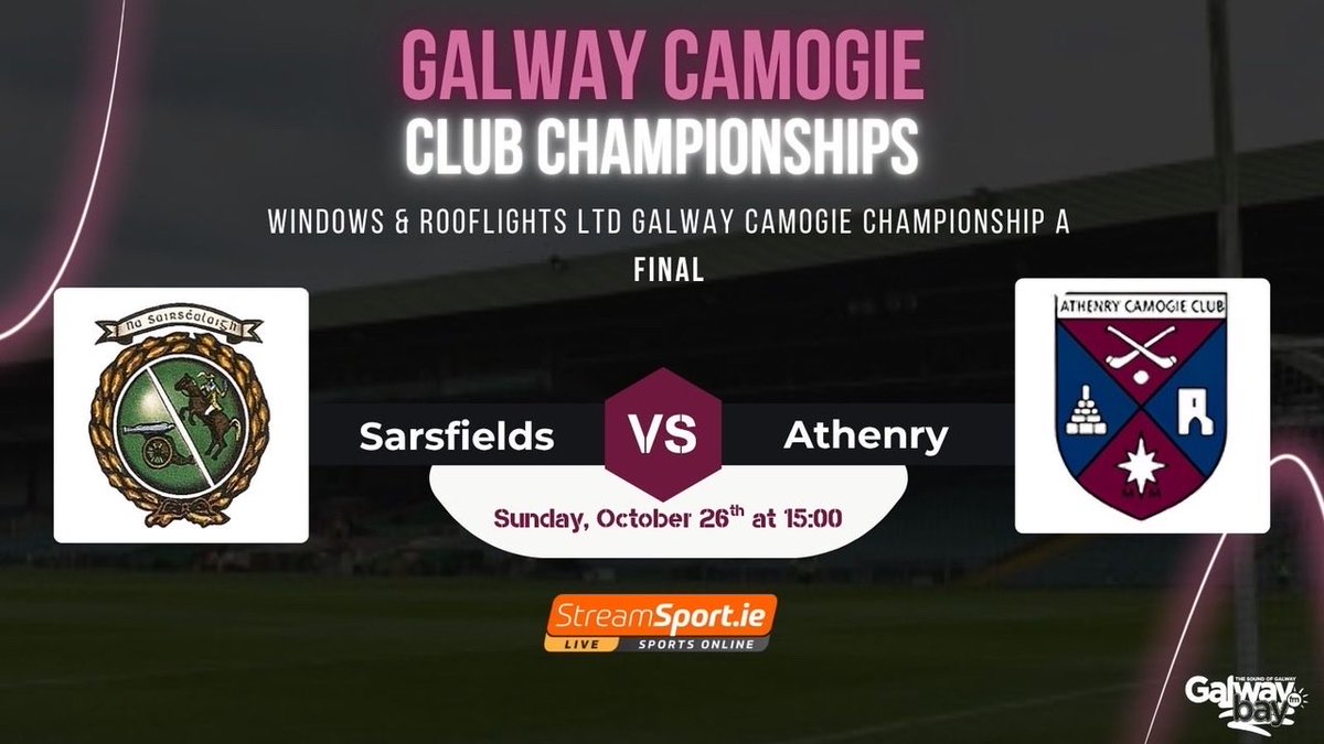 GalwayCamogie96's tweet image. Can’t make the Senior A or B final on Sunday! We are delighted to announce that we will be streaming the games live from Kenny Park! Just click on the link below to purchase the games! 

page.inplayer.com/galwaygaatv/

@gbfmsports