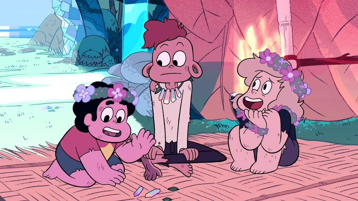 After deeming himself the "Warp Master" and noticing that Lars and Sadie's "friendship" isn't going well, Steven decides to take them to an island where they can bond and strengthen their friendship in "Island Adventure", aired 11 Years Ago. #StevenUniverse #DayInFandomHistory