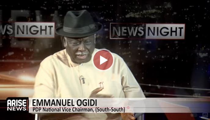 ARISEtv's tweet photo. PDP South-South Vice Chairman,Ogidi says the PDP is addressing internal sabotage and will discipline members undermining the party ahead of its convention. https://t.co/zI4R8JLhvY https://t.co/K8dXRhAeYa