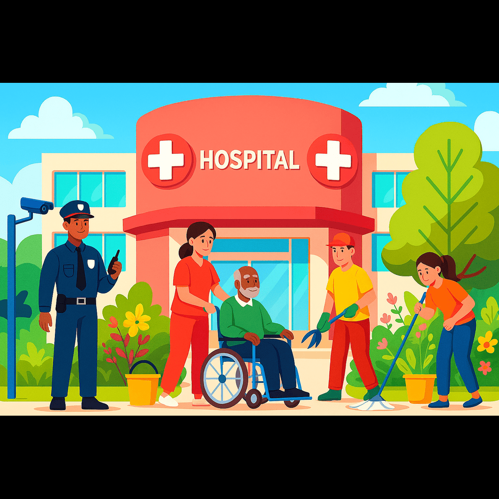 Hospitals demand a unique approach to safety — one that goes beyond just monitoring. 
Read the full article :medium.com/@handimandigit…
#HospitalSecurity #FacilityManagement #HealthcareSafety #SecurityServices  #StaffTraining #HospitalManagement #SmartSecurity #HealthcareFacilities