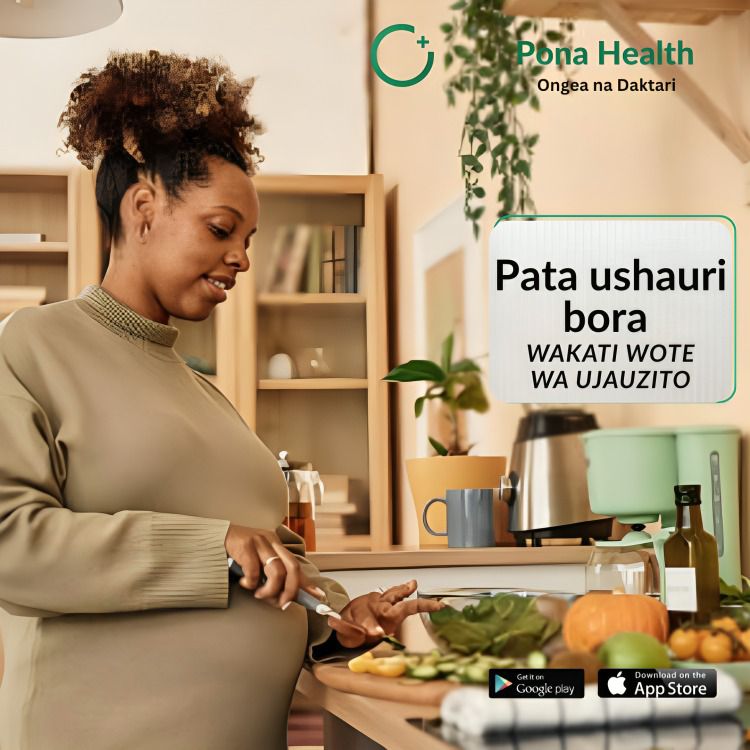 Pona_health's tweet photo. Pata Daktari wa kufatilia Afya yako na mtoto wakati wa Ujauzito ili kujifungua salama na kupata mtoto mwenye afya bora.

Pakua app ya Pona health sasa, kupata huduma masaa 24 kwa siku.

Au piga namba 0755 827 755 kupata msaada moja kwa moja. https://t.co/Sj8Wd0qfci