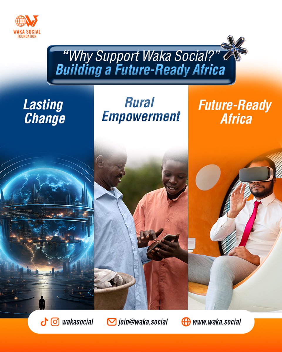 WakaSocial_AI's tweet image. Why support Waka Social? 

Because every action today shapes Africa’s tomorrow. We’re driving lasting change through decentralized AI empowering communities, educating rural areas, and building a future-ready Africa.

#WakaSocial #AIforAfrica #TechForGood #Innovation