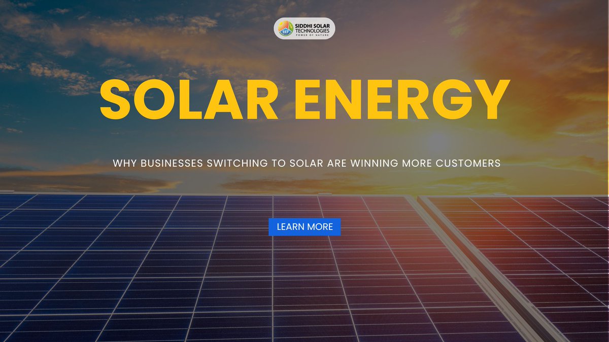 SiddhiSolar's tweet image. 👉 Read our latest blog to know why going solar could be your smartest business move yet!
linkedin.com/pulse/why-busi…

#SolarForBusiness #GoSolarIndia #SiddhiSolarTechnologies #SolarEnergy #SustainableBusiness #CleanEnergy #RenewablePower #SolarSavings #GreenFuture