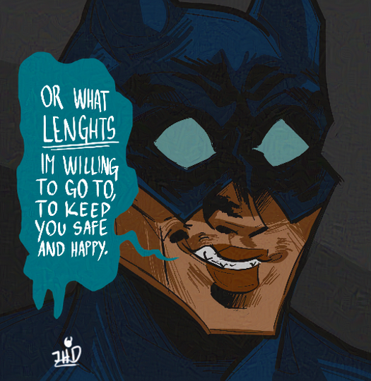 JHDANES's tweet photo. Prompt by : /write-it-motherfuckers on Tumblr
When i remember that Lovecraft inspired the batman i get happy (ps. Lovecraft as a person still sucks). Batjokes from my AU Earth-16.
#dcbatman #batjokes #fanart #digitalart #art #comic #webcomic #dcu #au #lgbtart https://t.co/3wn5NLjQxo