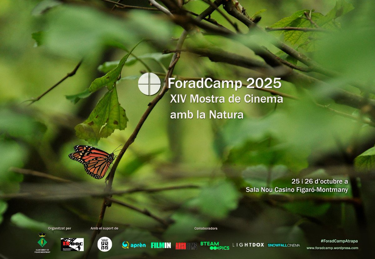 Aquest cap de setmana 25 i 26 d'octubre torna a Figaró-Montmany, la mostra de cinema de la natura <a href="/foradcamp/">foradcamp</a>.
👉En aquesta catorzena edició, el festival presenta obres documentals i de ficció que aborden la relació entre les persones i l’entorn des d'una perspectiva compromesa.