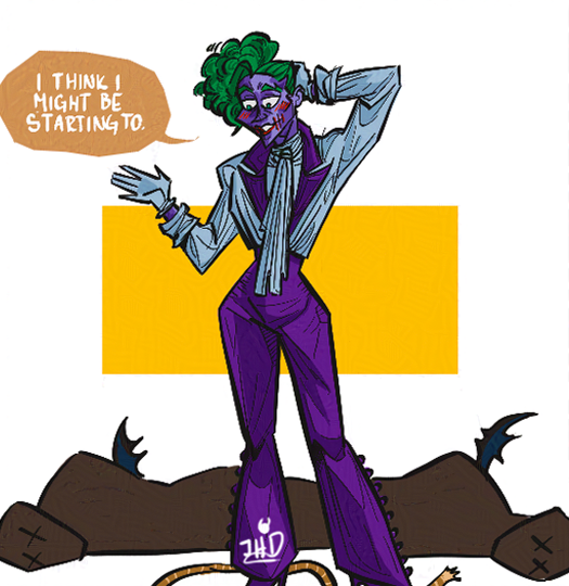 JHDANES's tweet photo. Prompt by : /write-it-motherfuckers on Tumblr
When i remember that Lovecraft inspired the batman i get happy (ps. Lovecraft as a person still sucks). Batjokes from my AU Earth-16.
#dcbatman #batjokes #fanart #digitalart #art #comic #webcomic #dcu #au #lgbtart https://t.co/3wn5NLjQxo