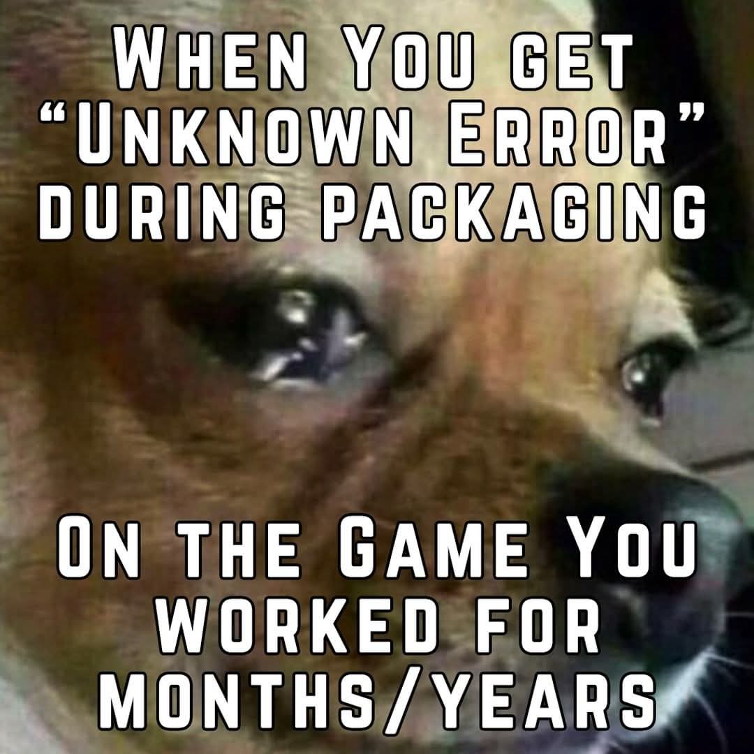 GenesisLabs_1's tweet image. Broo why 😭

#gamedevmemes #GodotEngine #unitydev #funny