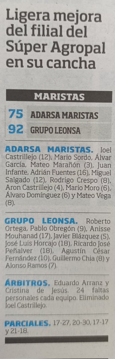 PBcantera's tweet image. 📰 Como todos los jueves, @DiarioPalentino recoge en la edición de hoy la actividad de la #CanteraMorada en la última semana.
🟣 #PrimeraNacionalCyL
🟣 Resultados equipos autonómicos @grupoadarsa #CDMaristas
#VamosMorados
#GuerrerasMoradas