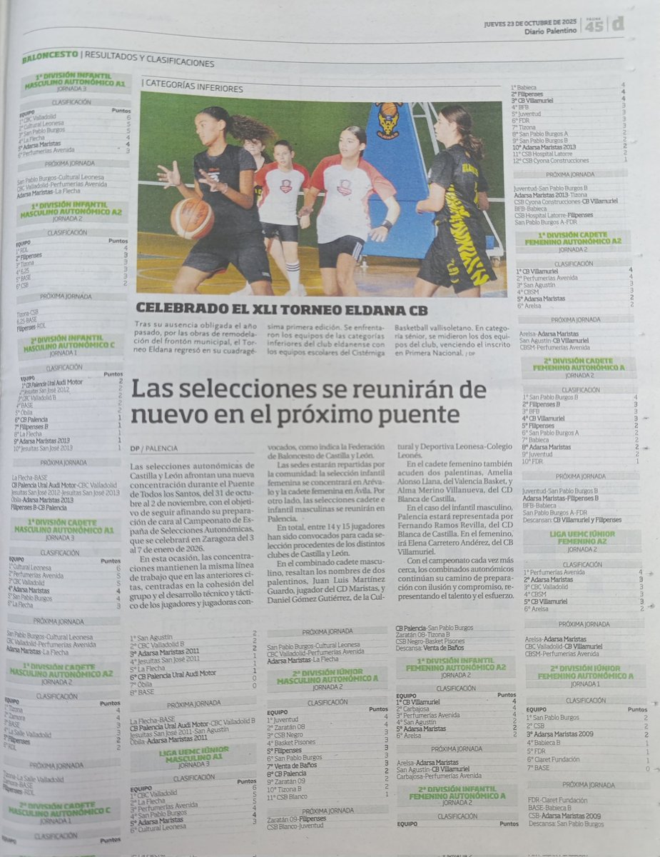 PBcantera's tweet image. 📰 Como todos los jueves, @DiarioPalentino recoge en la edición de hoy la actividad de la #CanteraMorada en la última semana.
🟣 #PrimeraNacionalCyL
🟣 Resultados equipos autonómicos @grupoadarsa #CDMaristas
#VamosMorados
#GuerrerasMoradas