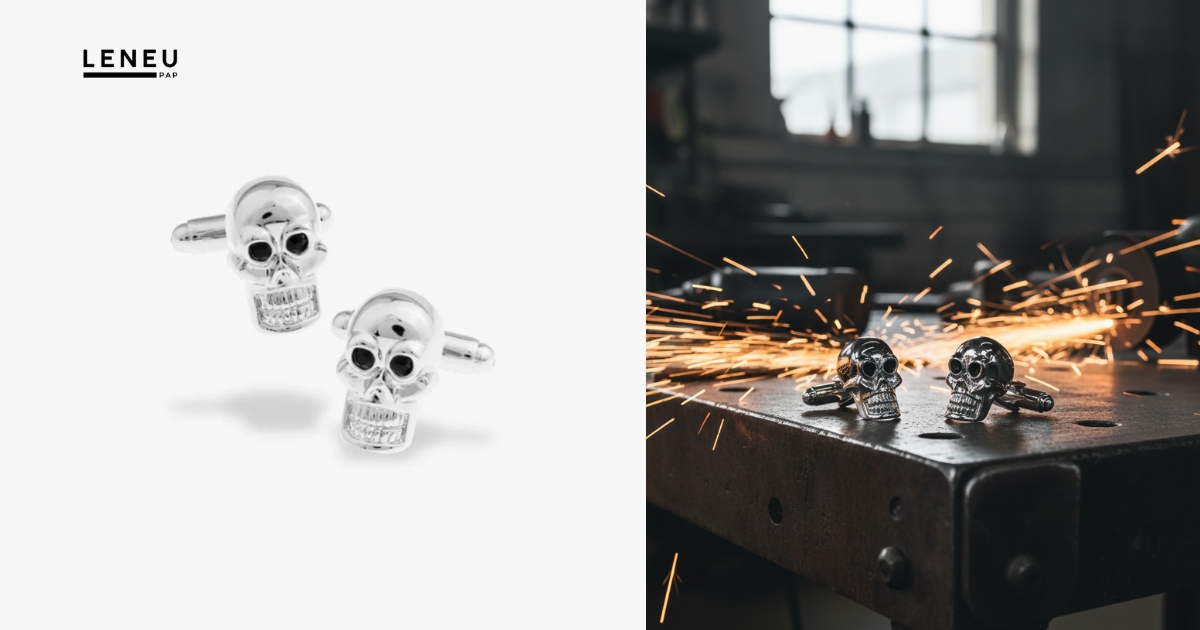 LeneuPap's tweet image. 💀 L’élégance a son côté obscur.

Les boutons de manchette Skull LENEU PAP : entre raffinement et audace.

Un détail pour les hommes qui n’ont peur de rien.

→ leneu-pap.com/products/bouto…

#LeneuPap #StyleHomme #SkullStyle #RockChic