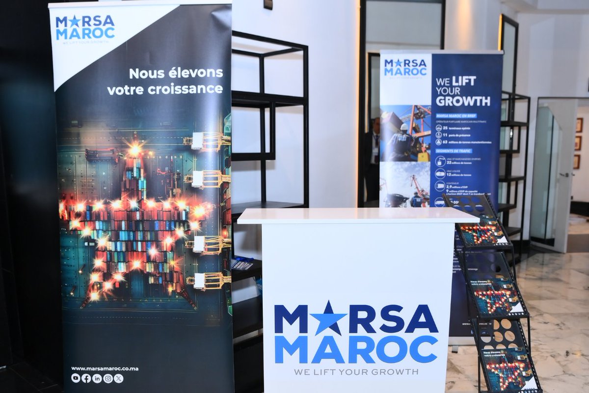 MarsaMarocGroup's tweet photo. Marsa Maroc a participé à la 7ᵉ édition des Tangier Logistics Days à Casablanca.
Un rendez-vous qui a réuni les acteurs de la logistique autour des enjeux d’innovation et de performance des supply chains.
#MarsaMaroc
#TLD2025
#WeLiftYourGrowth https://t.co/QhVyMXpp1m