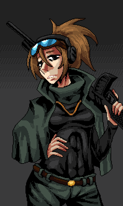 #pixelart art trade of Nine from Katana Zero for <a href="/skemonde_/">🫐 skemonde</a>