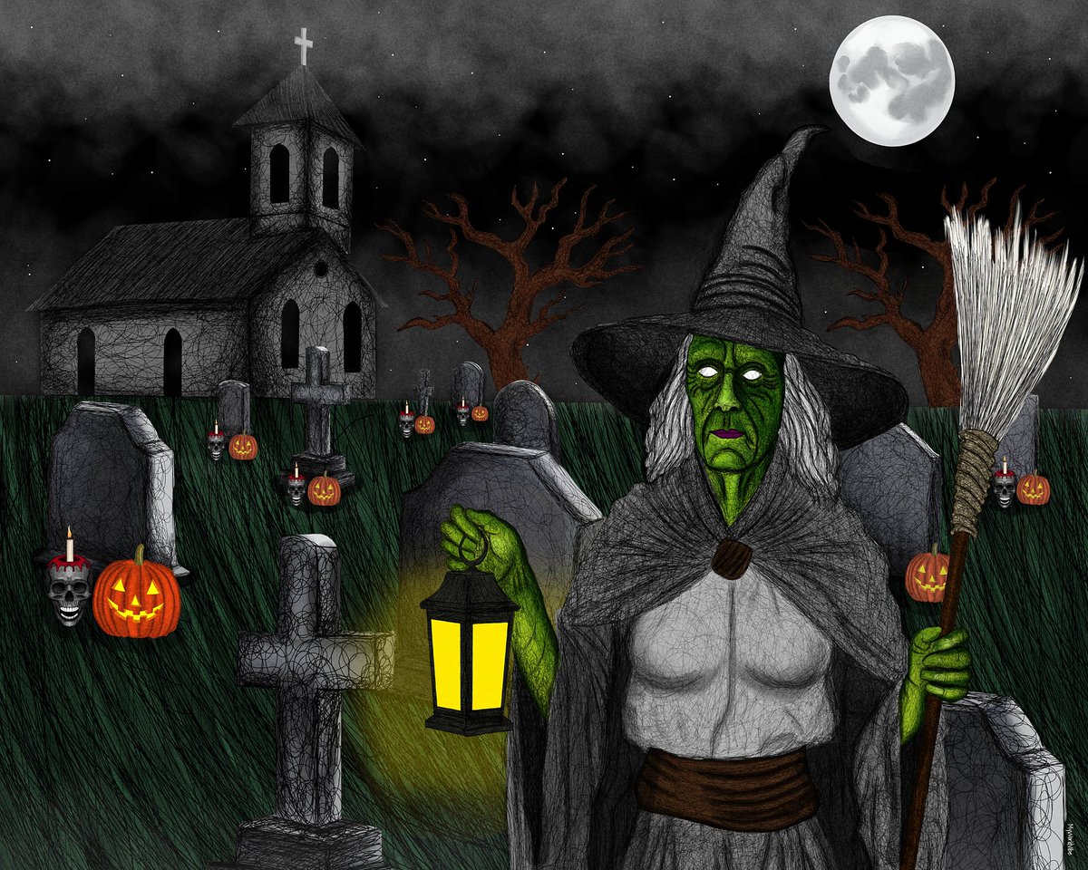 New Drop Available Now On <a href="/objktcom/">objkt</a> 🌕

The witch returns this Halloween
her lantern glowing with souls of the lost.

"The Midnight Vigil "
20 editions · 0.8 #tez

#NFTCommunity #TezosNFT #DarkArt #midnightmass 

🔗 objkt.com/tokens/KT1TQqv…