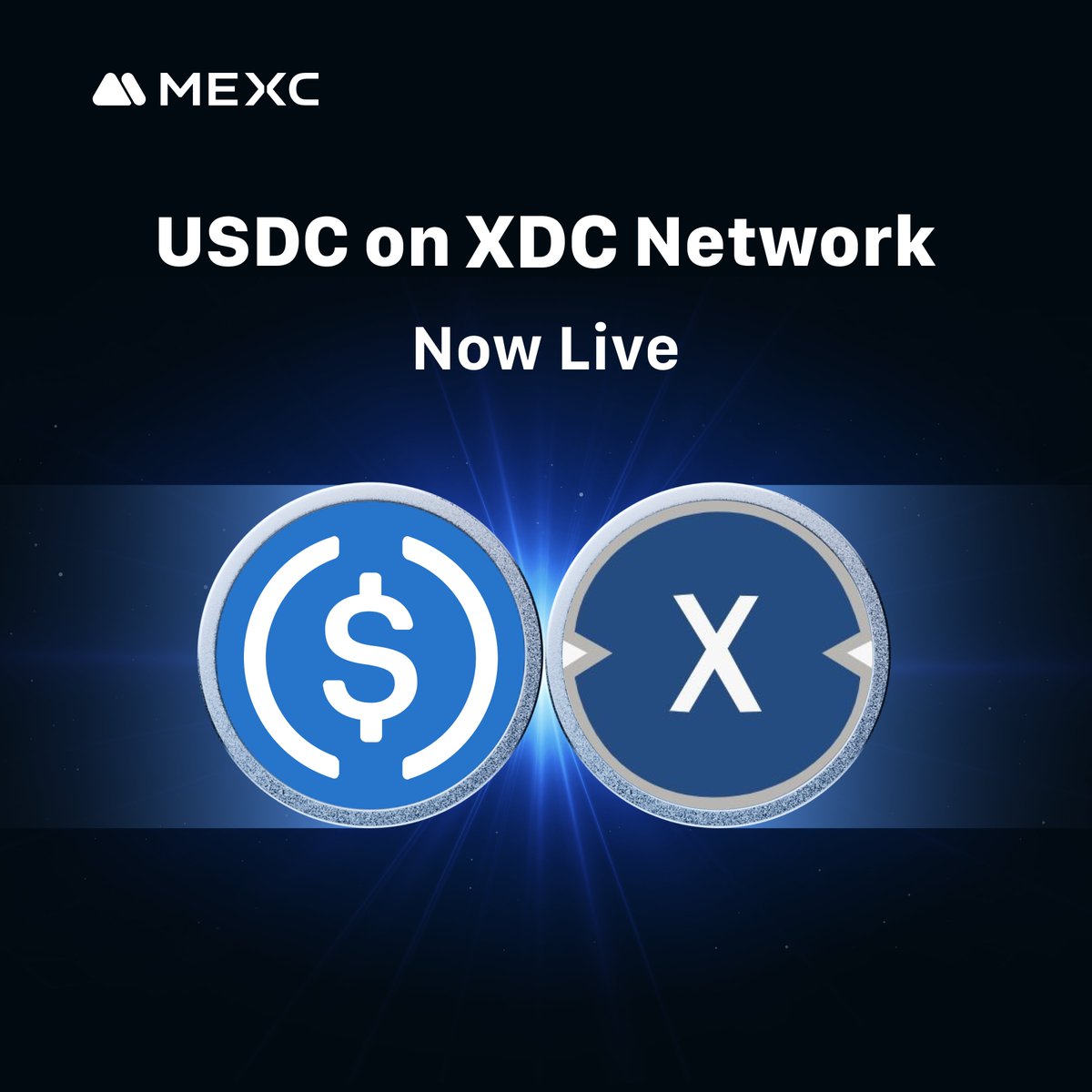 🚀 MEXC now supports $USDC on the XDC Network! <a href="/circle/">Circle</a> <a href="/XDCNetwork/">XDC Network</a>

Deposits are live starting Oct 23, 2025, 10:00 (UTC)

👉 Details: mexc.com/announcements/…