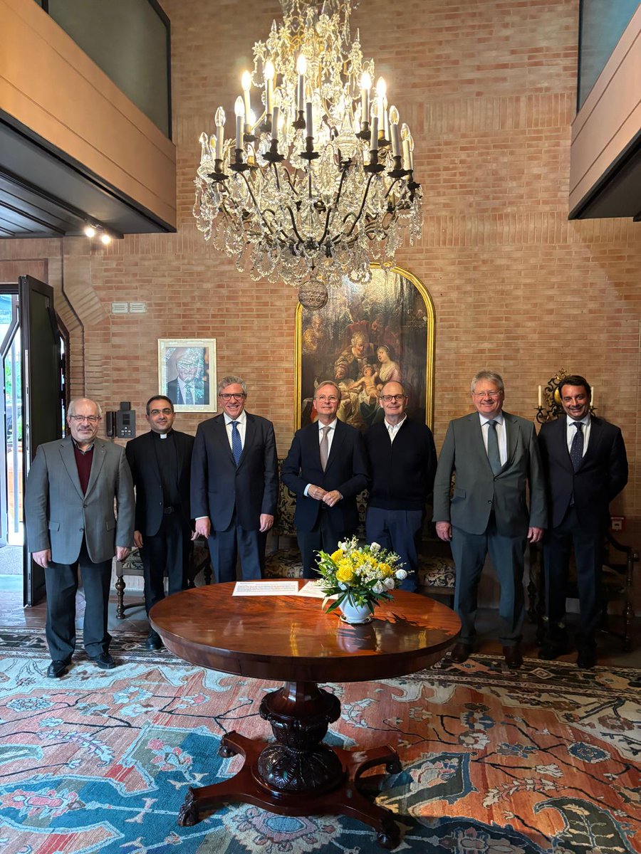 Many meetings, interesting insights. The Commissioner of the🇩🇪Government for religious freedom, <a href="/_ThomasRachel/">Thomas Rachel, MdB</a> visited the Vatican and spoke to many partners. Germany is committed to upholding religious freedom in the world and engage for the safety of religious minorities.