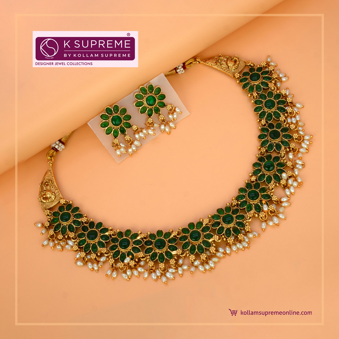SupremeKollam's tweet image. Elevate your style with #KollamSupreme #antiquegold plated #chokerset!
Shop Online: ow.ly/bWkl50XgHLA

#FashionJewellery #JewelleryGoals #StyleClub #OneGramGold #EleganceRedefined #AntiqueJewellery #GoldPlatedChoker #FloralJewellery #TraditionalWithATwist #FestiveStyle