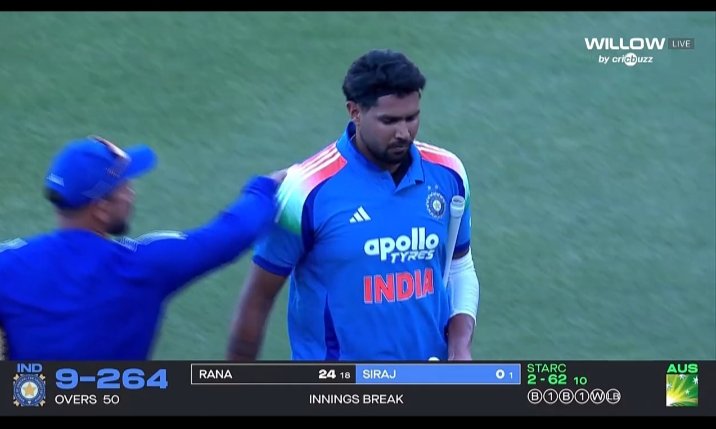 India scored 264 runs, Australia needs 265 runs to win.