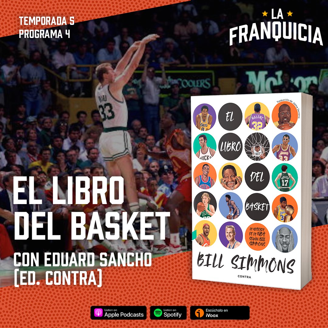 🚨¡Nuevo episodio!🚨
🎙️Ya en librerías 'El libro del basket', con traducción de @demolde, aka Jaime Serrano, aka ¡nuestro Jaime! Con Eduard Sancho, editor de Contra, hablamos de la traducción de la obra de Bill Simmons y de sus opiniones y obsesiones sobre basket y cultura pop.