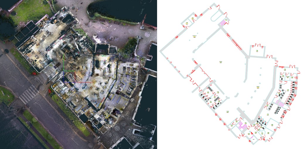 𝗙𝗿𝗼𝗺 𝘁𝗵𝗶𝘀 𝘁𝗼 𝘁𝗵𝗶𝘀.....
Transforming 3D #laserscans into detailed finished floor plans, &amp; #NIA &amp;  #GIA calculations, for a large #commercial property spanning two floors with all elevations.
Contact us for any building surveys
UK 02830267197
ROI 0874004005
#heritage