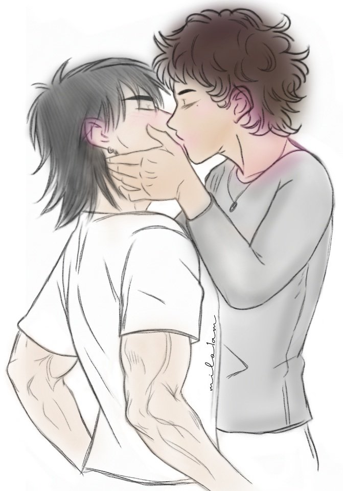 miloreally's tweet image. KimChay Finally kissed 💋😘
Learned digital art to make my doomed yaoi kiss 😭😂✨️
#KimChay
#Barcodetin
#JeffSatur
#Fanart
#KinnPorsche