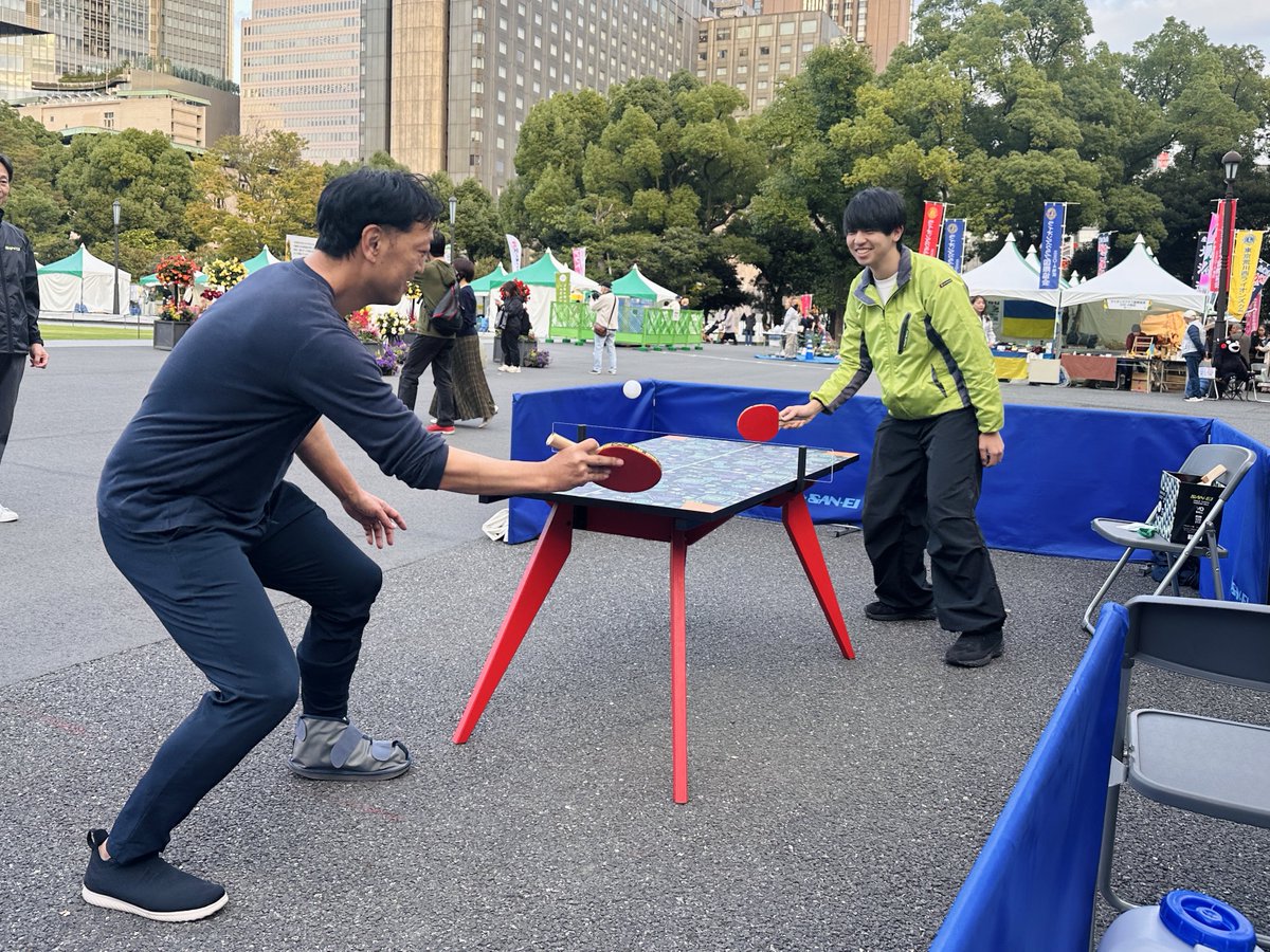 ?日比谷公園に卓球台が登場！? 日比谷公園ガーデニングショーでは 