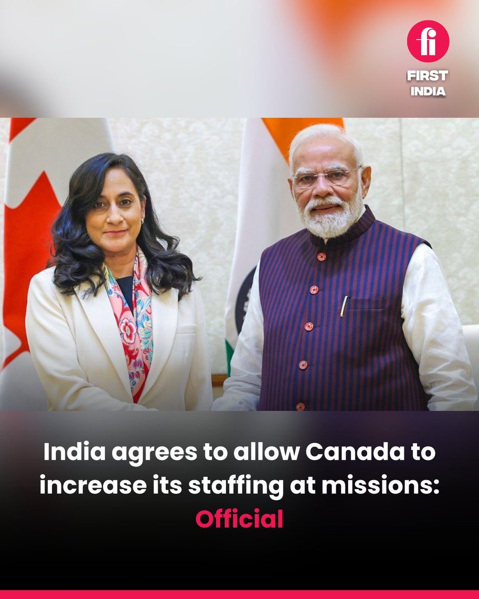 thefirstindia's tweet image. New Delhi agrees to allow Canada to increase its staffing at missions in India: Official

#IndiaCanadaRelations #DiplomaticUpdate #NewDelhi #CanadaMissions #ForeignAffairs #BilateralTies #DiplomacyInAction #GlobalNews #BreakingNews #IndiaCanadaUpdate