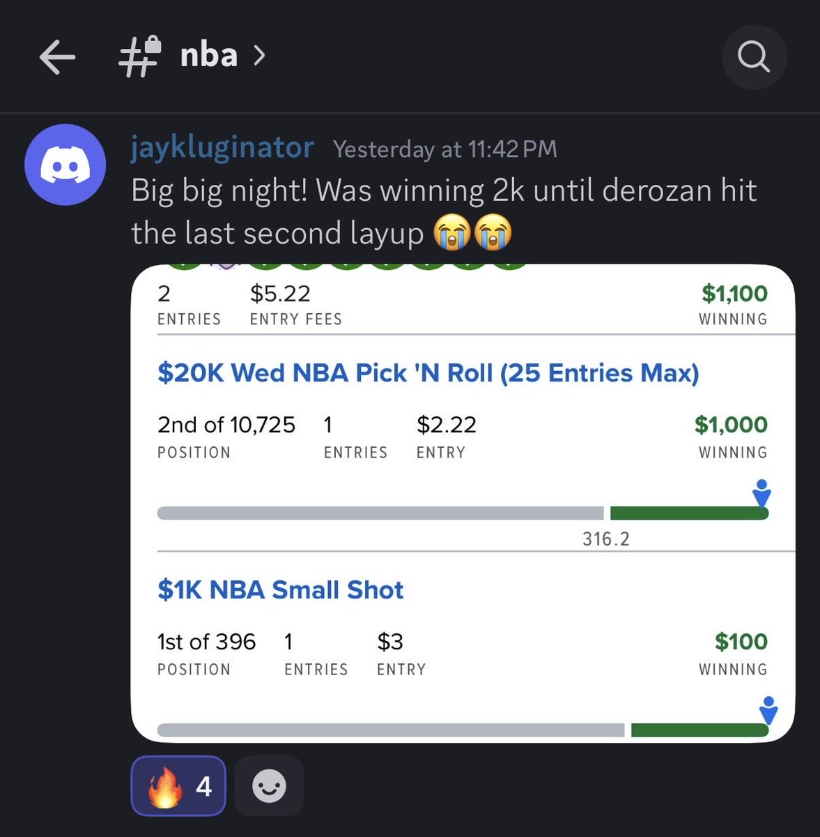 JustinMacmahan's tweet image. First big night of the NBA season and the RGP community put up some big scores! Very excited to have basketball again!