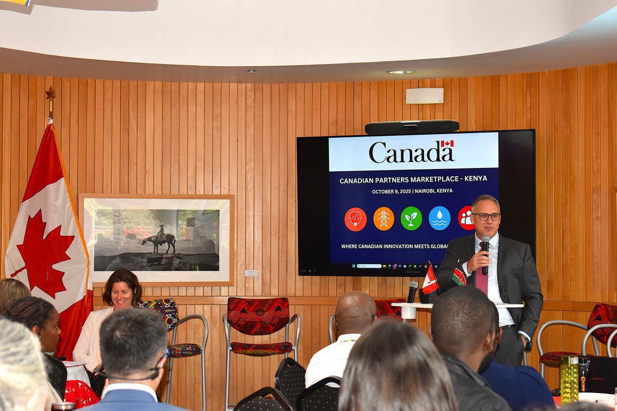 Lors du #PartnerMarketplace2025 du Canada, S.E. <a href="/JoshuaTabah/">Joshua Tabah</a> a ouvert un dialogue inspirant sur l’intersection entre le commerce et le développement. Des entreprises canadiennes comme <a href="/ViamoGlobal/">Viamo</a> et #Biomark contribuent déjà à la transformation sociale et technologique du Kenya.