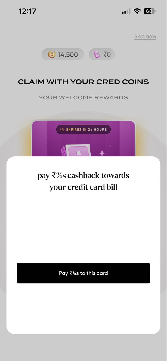 beingbravado's tweet photo. @CRED_club giving me %s cashback. 🥲
#bug https://t.co/sonQqX598L
