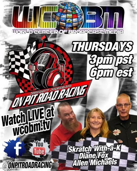onpitroadracing's tweet photo. ON PIT ROAD RACING - SEASON # 15 - SHOW # 33.
Join us Today 3:00 PM PT / 6:00 PM ET. 
Today's Special.
3:15 - NHRA Nitro Funny Car Driver Matt Hagen
3:30 - From Niece Motorsports is driver Tyler Reif
3:45 - Pro-Legend Driver Austin Thompson 
https://t.co/sLuwc0FiOt Network https://t.co/DrGFn45sGT
