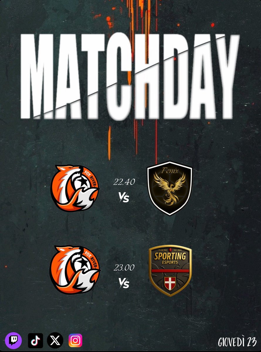 🏆 | <a href="/VPGItaly/">Virtual Pro Gaming Italy 🇮🇹</a> 
🆚 | <a href="/fenixesportsfc/">Fenix eSports</a> 

🏆 | <a href="/VPLItaly/">VPL Italy 🇮🇹</a> 
🆚 | <a href="/SportingEsports/">SportingEsports</a>