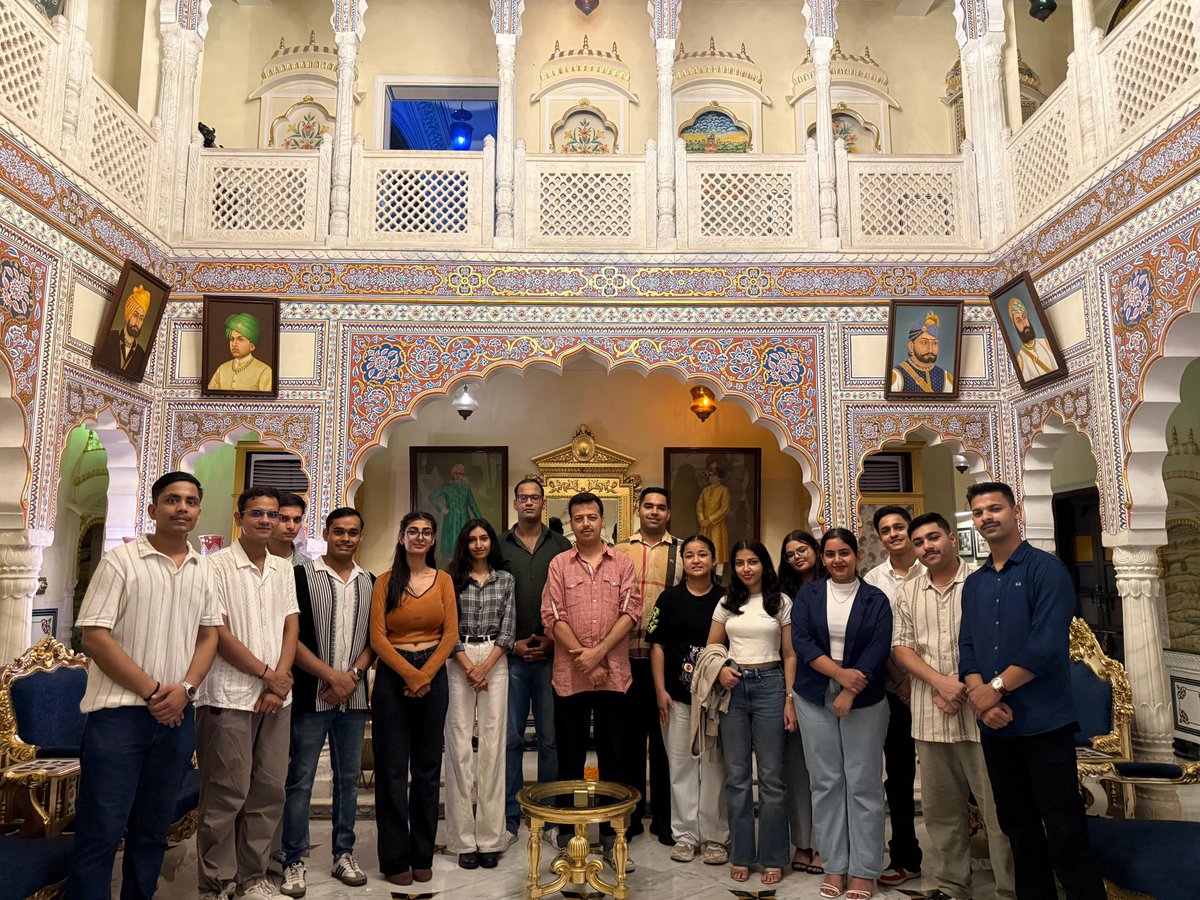 IHMJAIPUR's tweet photo. Bridging Campus:Academic Cultural&amp; Culinary Exchange
IHM Jaipur x IHM Gurdaspur
IHM Jaipur organized a royal visit to Shahpura House for IHM Gurdaspur students under the Cross Culture Program offering a glimpse into heritage hospitality Rajasthani elegance and luxury management https://t.co/RJgXOcYoI3