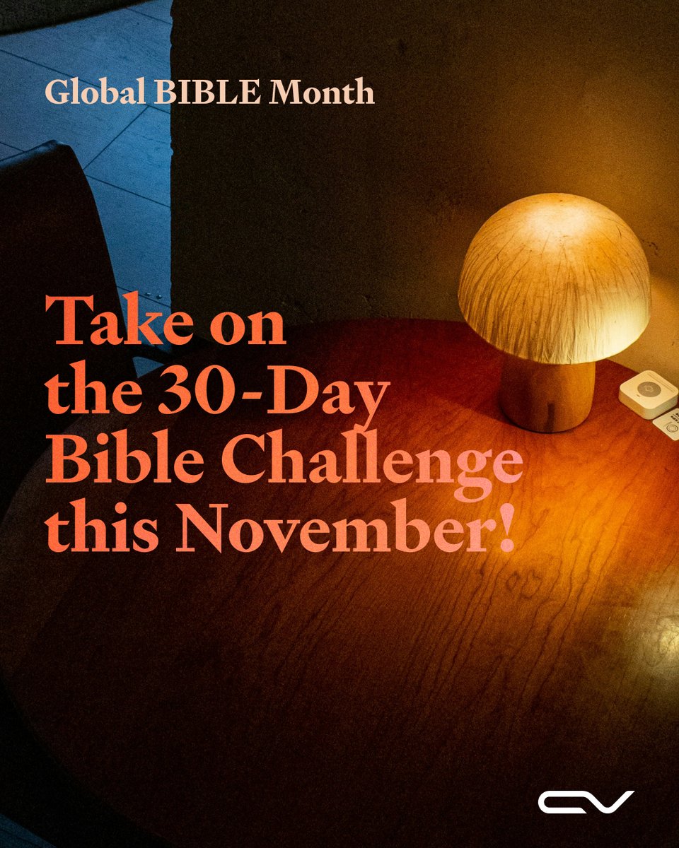 cvglobal_'s tweet image. Let’s kick off Global Bible Month together, intentionally engaging with God’s Word every day in November.

💡 Join us for the 30-Day Bible Challenge

#GlobalBibleChallenge #YouVersion #Bible