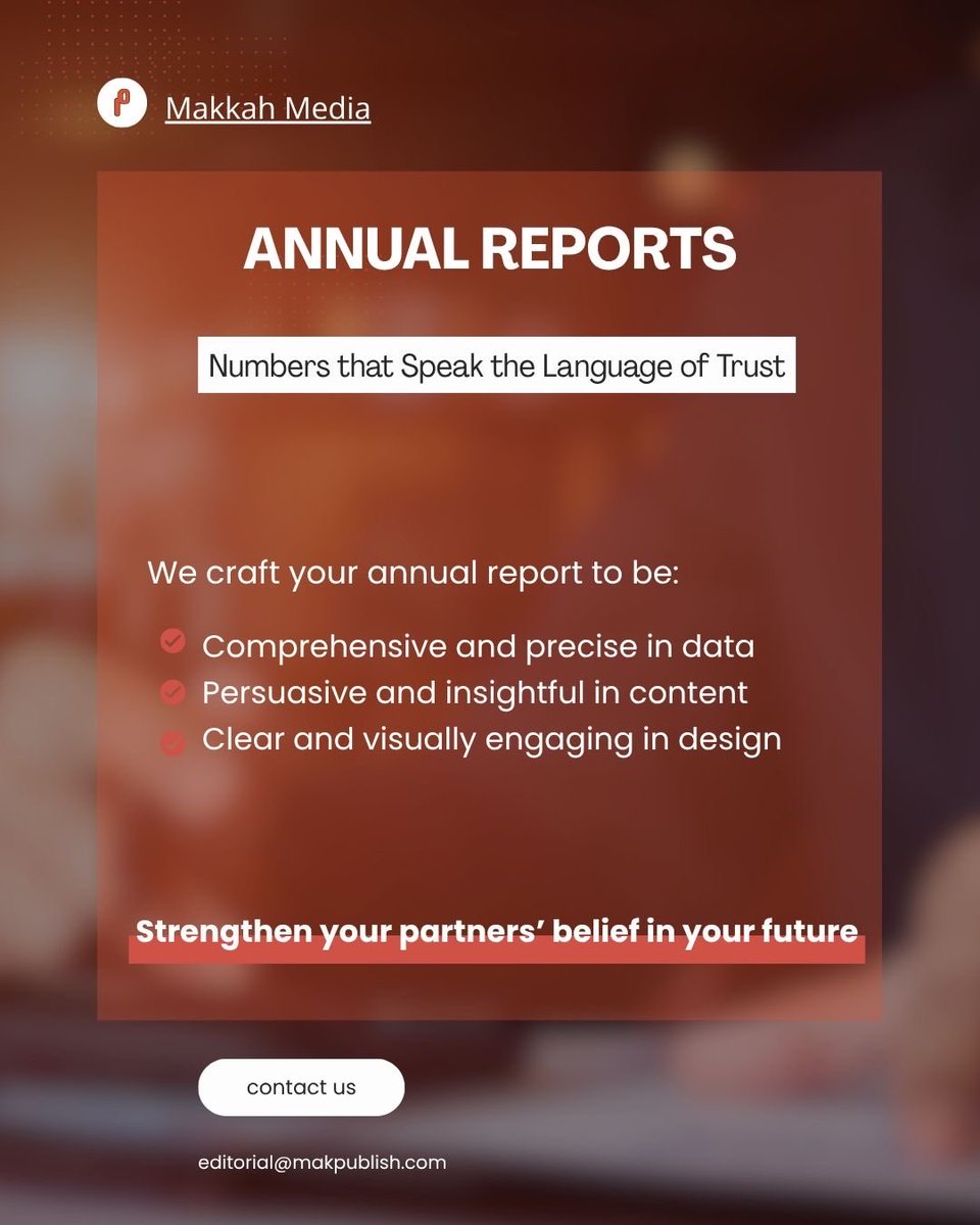 Makpublish's tweet photo. Annual Reports
Numbers that Speak the Language of Trust
#Annual_Reports https://t.co/FUHDNa6KyJ