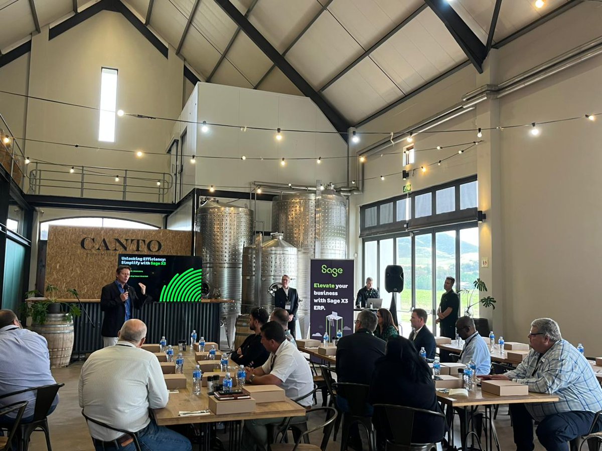 WaldeckCAnn's tweet image. Coffee’s flowing & discussions are buzzing!
@SageGroupZA X3 is in full swing - insights, ideas & opportunities are already on the table.
Stay tuned for more updates!
#SageX3  #Innovation #WorkflowOptimization #FinanceTech #DigitalTransformation #Sage #Chiief #ChiiefEvents