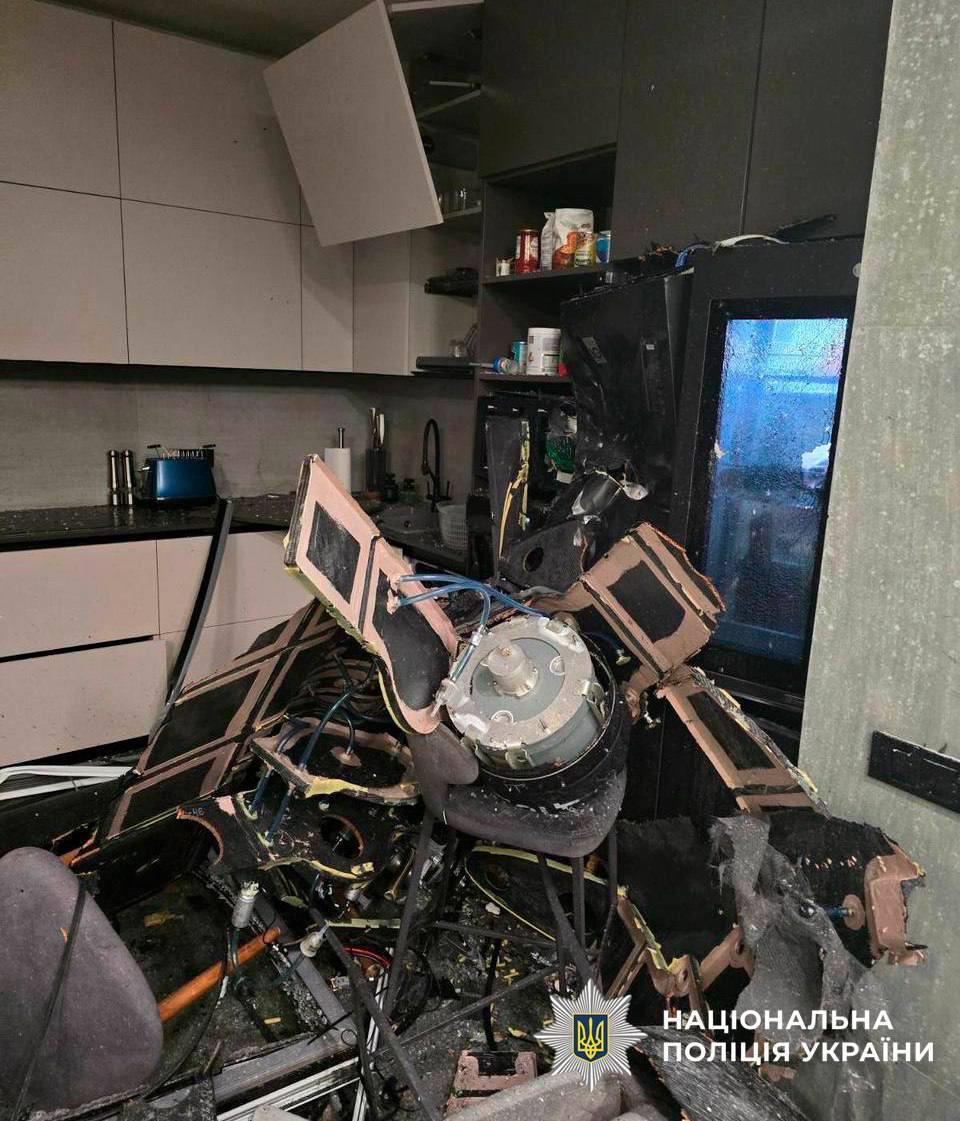 Two Russian Shahed drones flew directly into the apartments in Kyiv but failed to detonate.